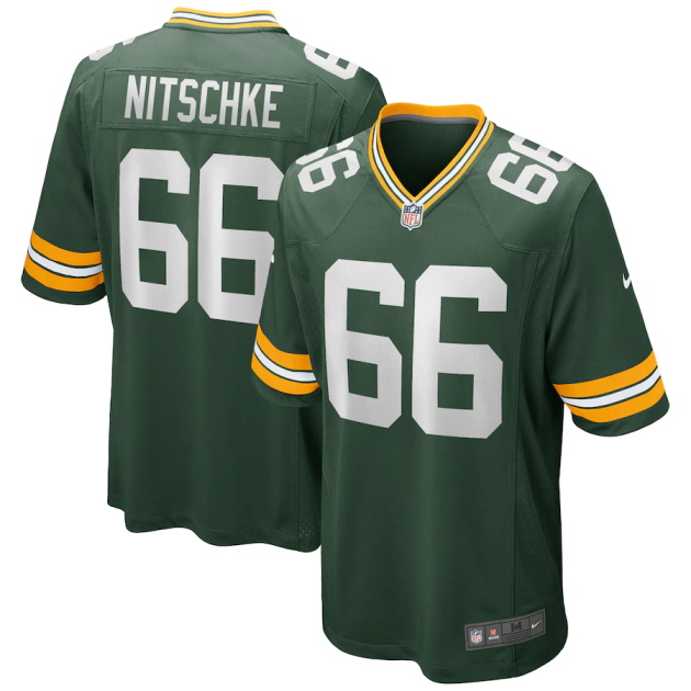mens nike ray nitschke green green bay packers game retired player jersey